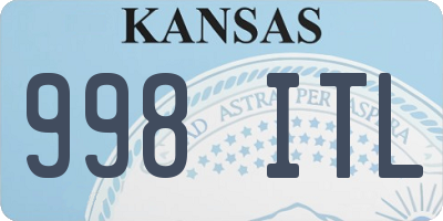 KS license plate 998ITL