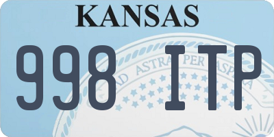 KS license plate 998ITP