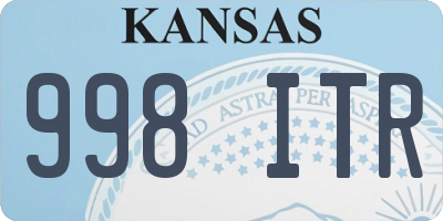 KS license plate 998ITR