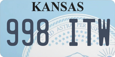 KS license plate 998ITW