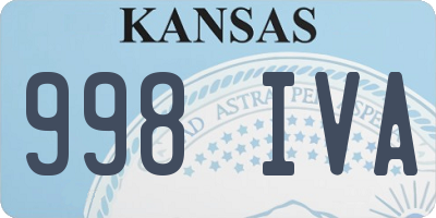 KS license plate 998IVA