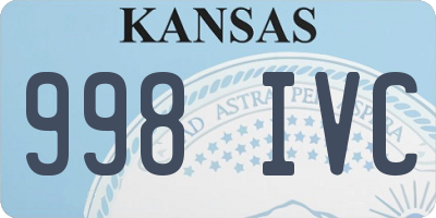 KS license plate 998IVC