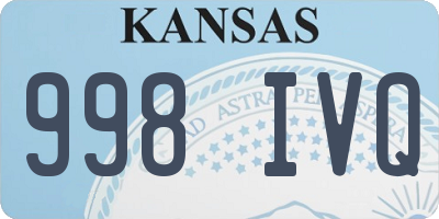 KS license plate 998IVQ