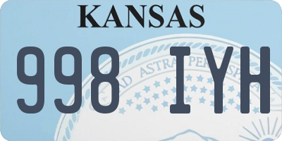 KS license plate 998IYH