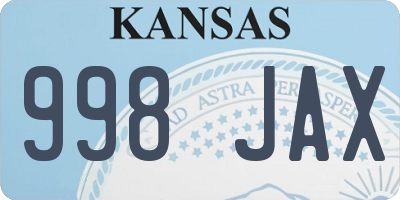 KS license plate 998JAX