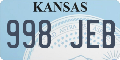 KS license plate 998JEB