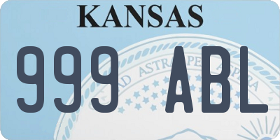 KS license plate 999ABL