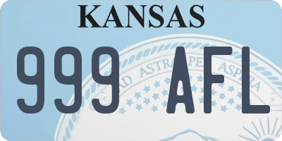 KS license plate 999AFL