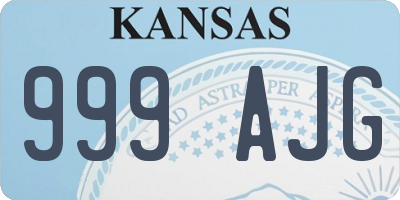 KS license plate 999AJG
