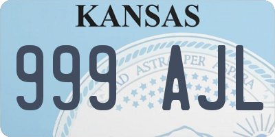 KS license plate 999AJL