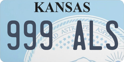 KS license plate 999ALS