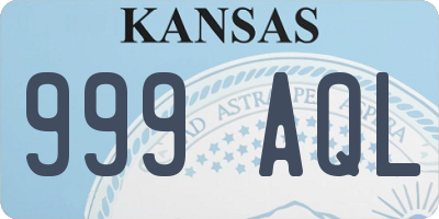 KS license plate 999AQL