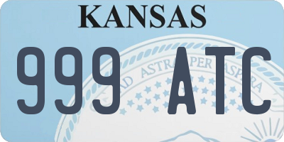 KS license plate 999ATC