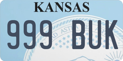 KS license plate 999BUK