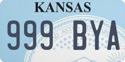 KS license plate 999BYA