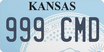KS license plate 999CMD