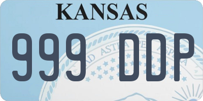 KS license plate 999DDP