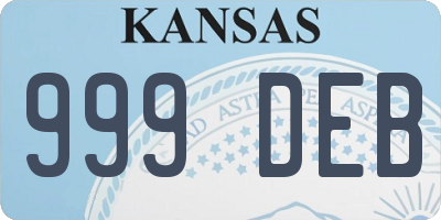 KS license plate 999DEB