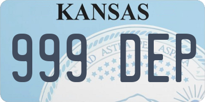KS license plate 999DEP