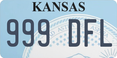 KS license plate 999DFL