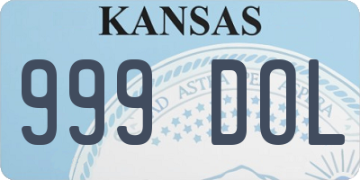 KS license plate 999DOL