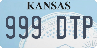 KS license plate 999DTP