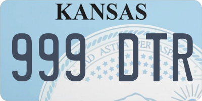 KS license plate 999DTR
