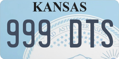 KS license plate 999DTS