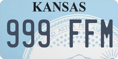 KS license plate 999FFM