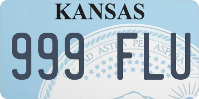 KS license plate 999FLU