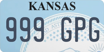 KS license plate 999GPG