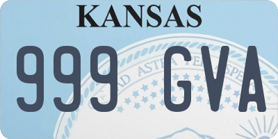 KS license plate 999GVA