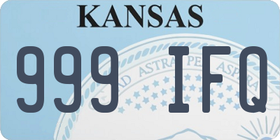 KS license plate 999IFQ