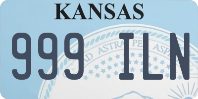 KS license plate 999ILN