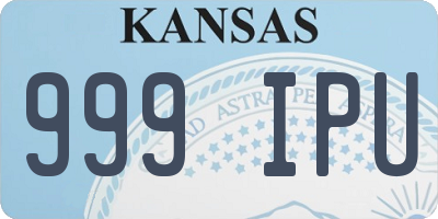 KS license plate 999IPU