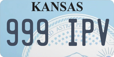 KS license plate 999IPV