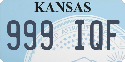 KS license plate 999IQF