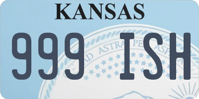 KS license plate 999ISH