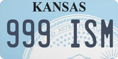 KS license plate 999ISM