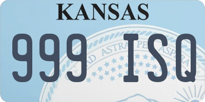 KS license plate 999ISQ