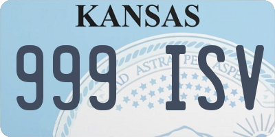 KS license plate 999ISV