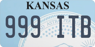 KS license plate 999ITB