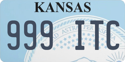 KS license plate 999ITC