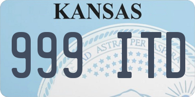 KS license plate 999ITD