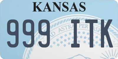 KS license plate 999ITK