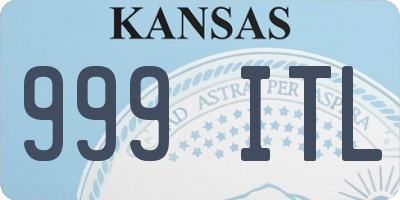 KS license plate 999ITL