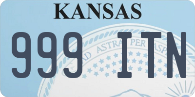 KS license plate 999ITN
