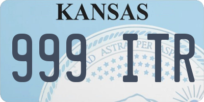 KS license plate 999ITR