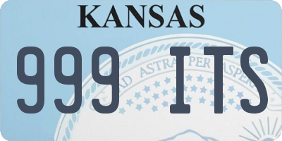 KS license plate 999ITS