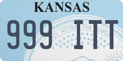KS license plate 999ITT